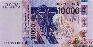 КОТ-Д'ИВУАР 10000 ФРАНКОВ 1