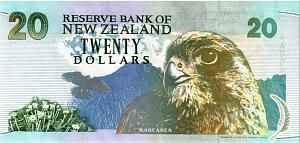 НОВАЯ ЗЕЛАНДИЯ 20 ДОЛЛАРОВ (-AA-) 2