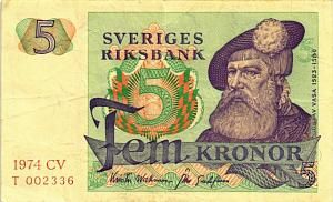 ШВЕЦИЯ 5 КРОН 1