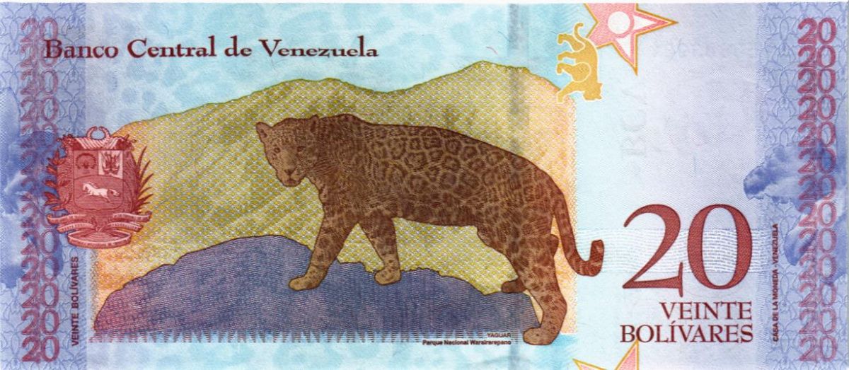 ВЕНЕСУЭЛА 20 БОЛИВАР 2