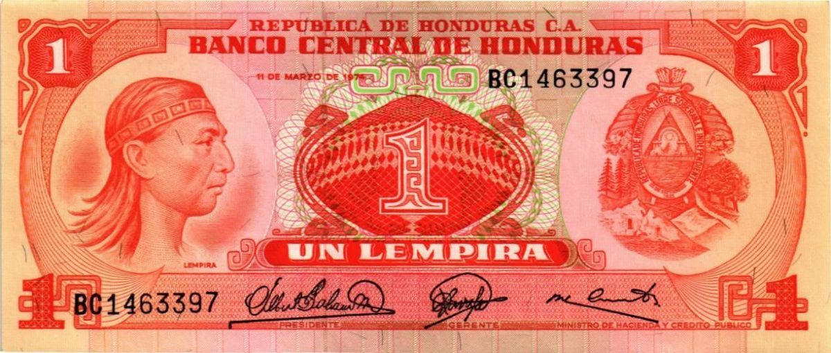 ГОНДУРАС 1 ЛЕМПИРА 1