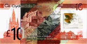 ШОТЛАНДИЯ 10 ФУНТОВ (CLYDESDALE BANK) 2