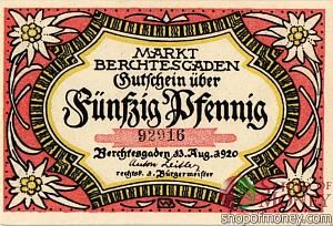 ГЕРМАНИЯ 50 ПФЕННИГОВ (НОТГЕЛЬД) 1