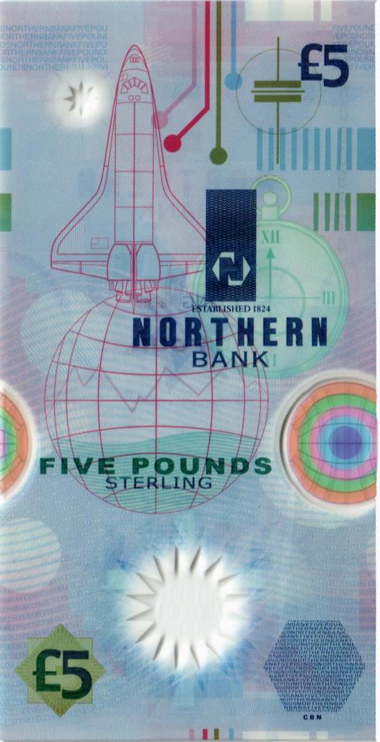 СЕВЕРНАЯ ИРЛАНДИЯ 5 ФУНТОВ (NORTHERN BANK) 2