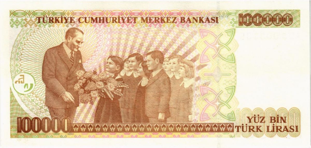 ТУРЦИЯ 100000 ЛИР 2