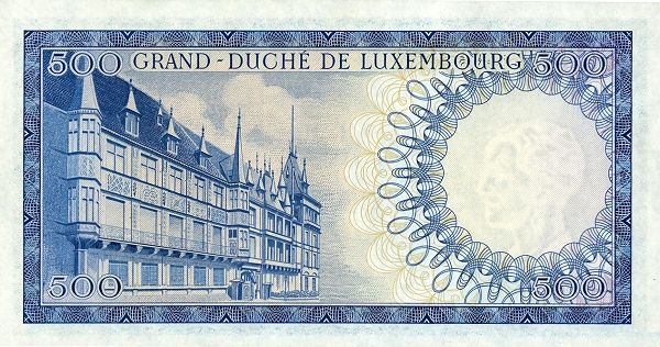 ЛЮКСЕМБУРГ 500 ФРАНКОВ 2