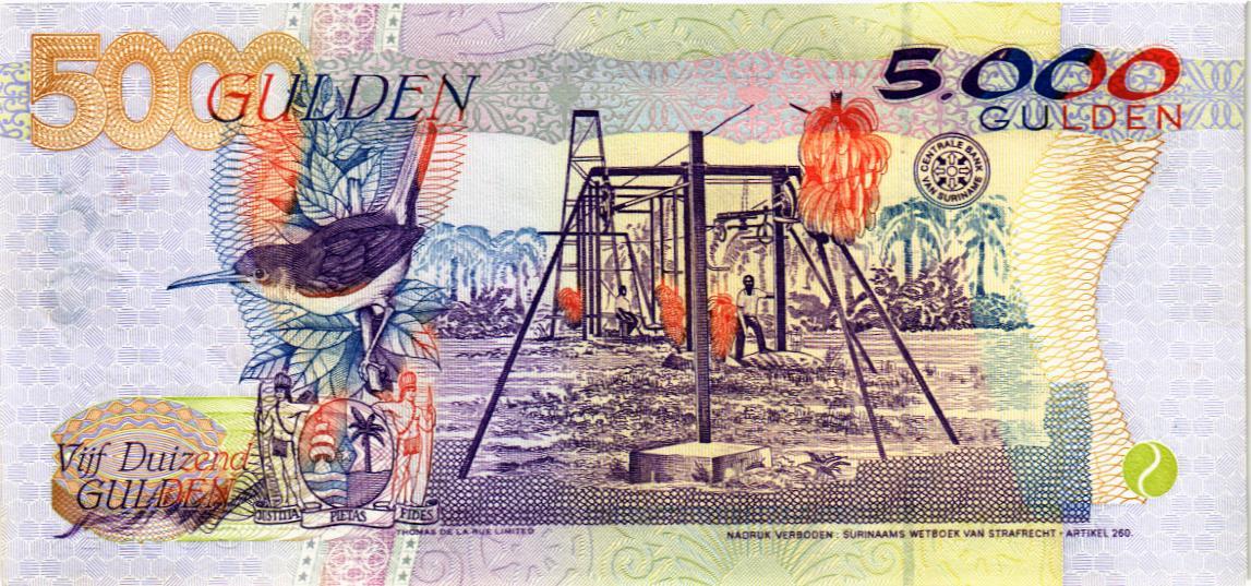 СУРИНАМ 5000 ГУЛЬДЕНОВ 2