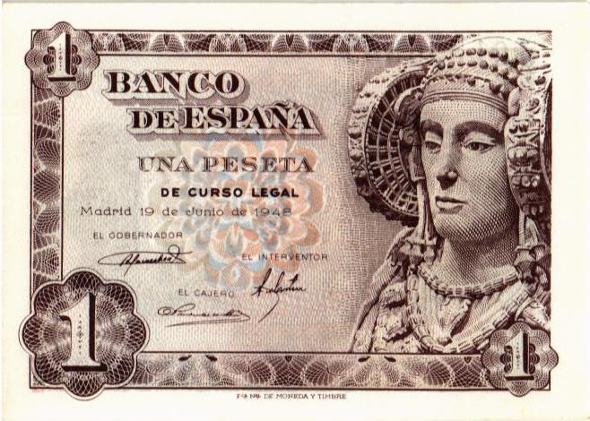 ИСПАНИЯ 1 ПЕСЕТА 1
