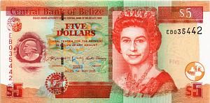 БЕЛИЗ 5 ДОЛЛАРОВ 1