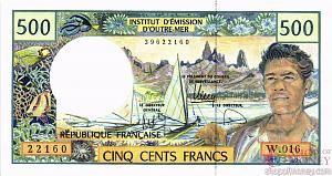 ФРАНЦУЗСКАЯ ПОЛИНЕЗИЯ 500 ФРАНКОВ (Новые) 1