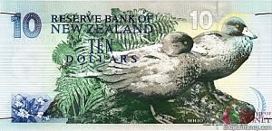 НОВАЯ ЗЕЛАНДИЯ 10 ДОЛЛАРОВ 2