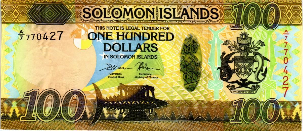 СОЛОМОНОВЫ ОСТРОВА 100 ДОЛЛАРОВ 1