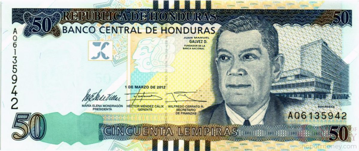 ГОНДУРАС 50 ЛЕМПИР 1