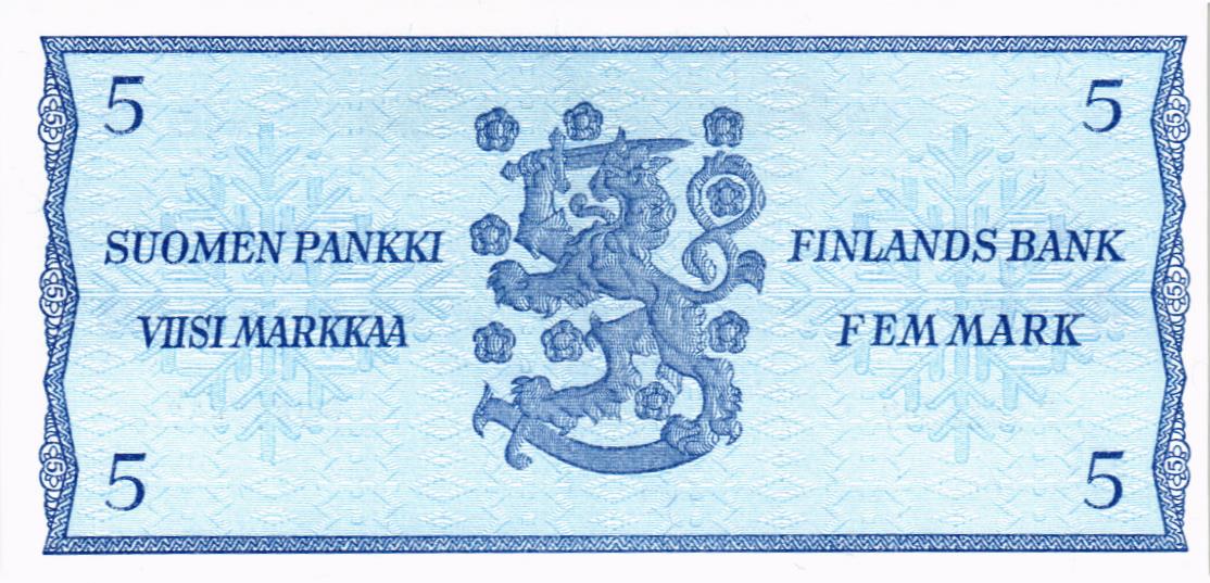 ФИНЛЯНДИЯ 5 МАРОК (Litt. B) 2