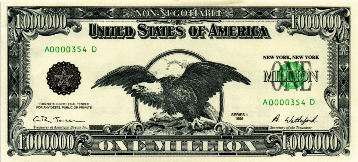 США 1000000 ДОЛЛАРОВ 1