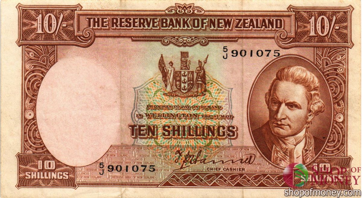 НОВАЯ ЗЕЛАНДИЯ 10 ШИЛЛИНГОВ usd 1