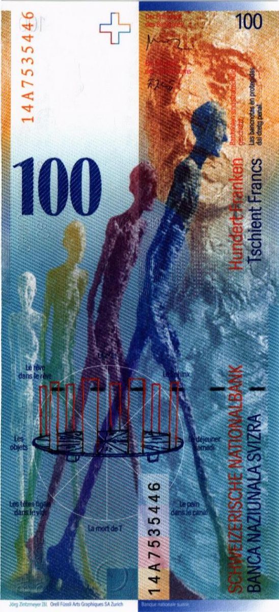 ШВЕЙЦАРИЯ 100 ФРАНКОВ 2
