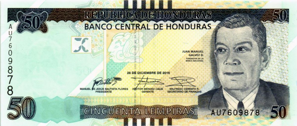 ГОНДУРАС 50 ЛЕМПИР 1