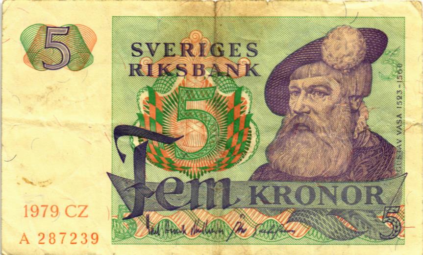 ШВЕЦИЯ 5 КРОН 1
