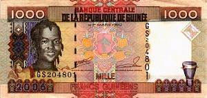 ГВИНЕЯ 1000 ФРАНКОВ 1