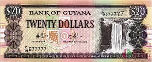 ГАЙАНА 20 ДОЛЛАРОВ #C/19 677777 1