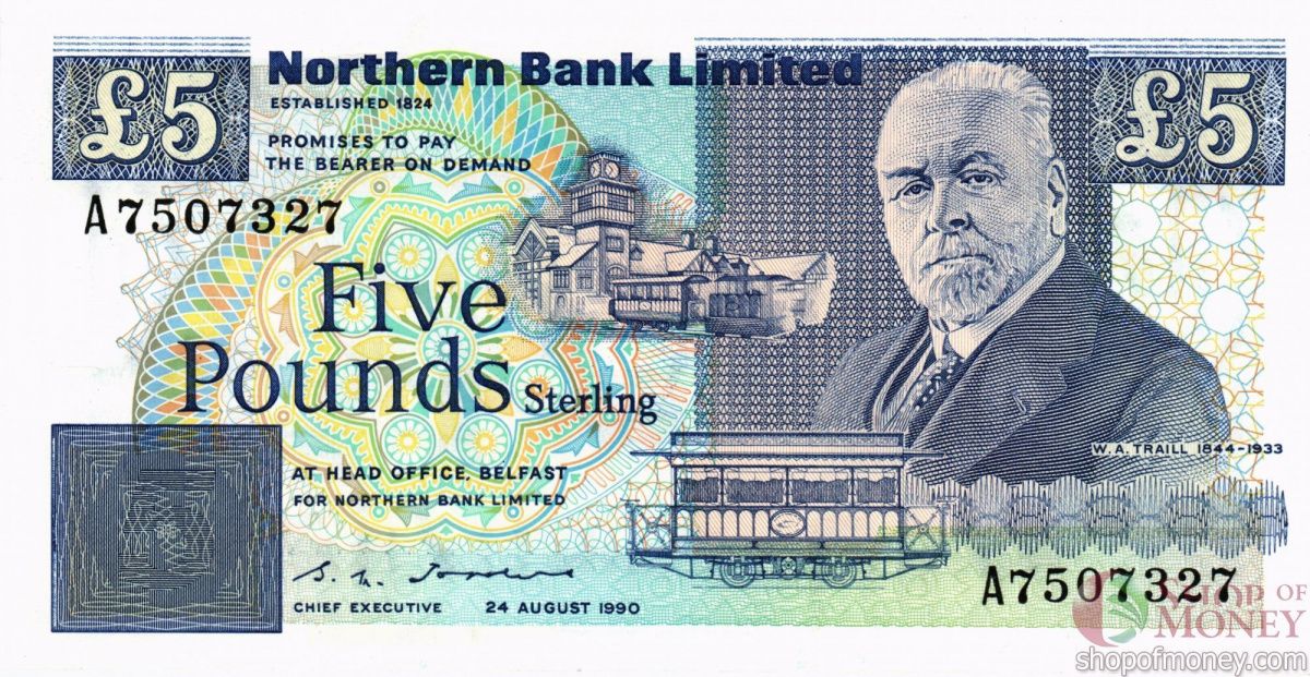 СЕВЕРНАЯ ИРЛАНДИЯ 5 ФУНТОВ 1