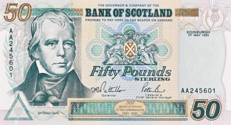 ШОТЛАНДИЯ 50 ФУНТОВ (PMG - GRADE 67) 3
