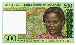 МАДАГАСКАР 500 ФРАНКОВ 1