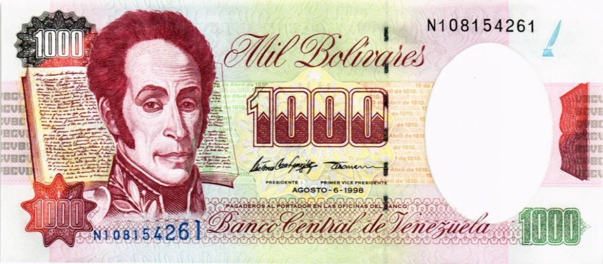 ВЕНЕСУЭЛА 1000 БОЛИВАР (06.08.1998) 1