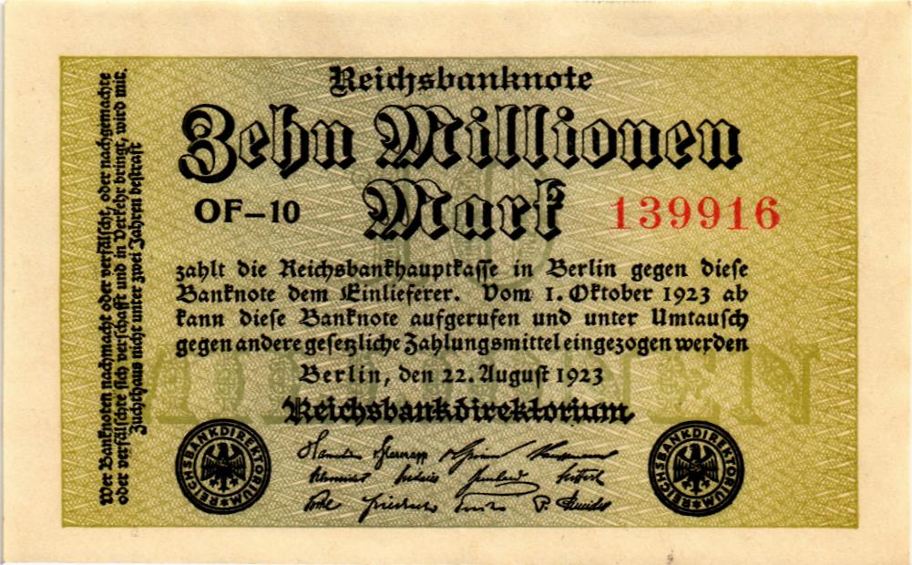 ГЕРМАНИЯ 10000000 МАРОК 1