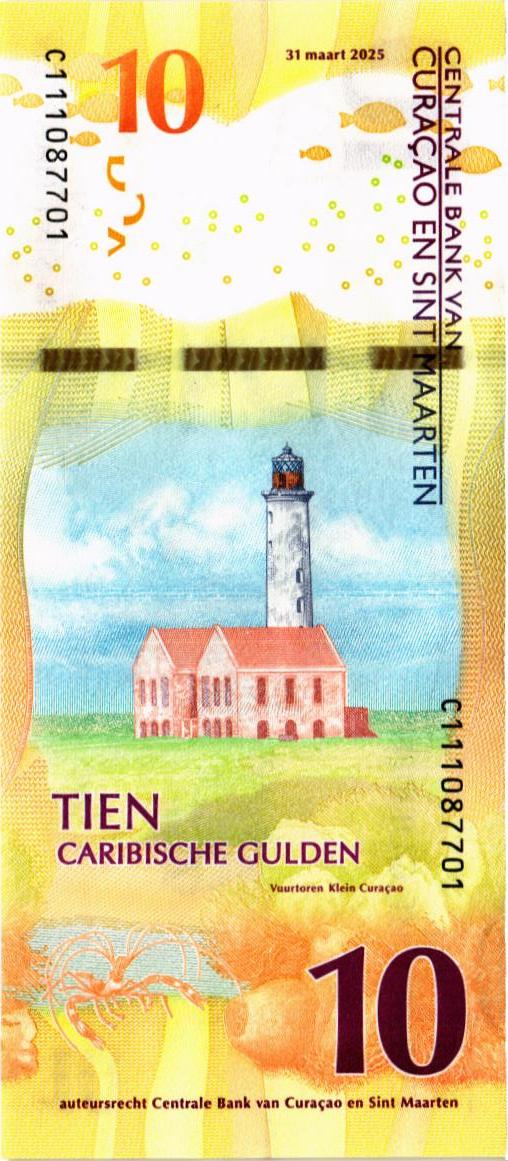 КЮРАСАО И СИНТ-МАРТЕН 10 ГУЛЬДЕНОВ 2