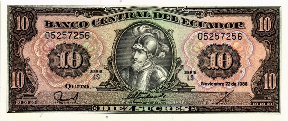 ЭКВАДОР 10 CУКРЕ 1