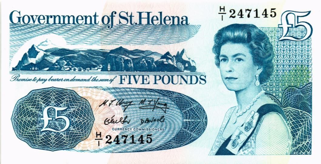 ОСТРОВ СВЯТОЙ ЕЛЕНЫ 5 ФУНТОВ 1