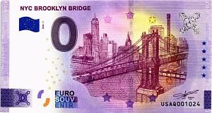 NYC BROOKLYN BRIDGE 0 ЕВРО 1