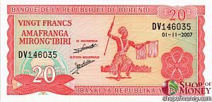 БУРУНДИ 20 ФРАНКОВ 1