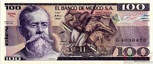 МЕКСИКА 100 ПЕСО (-TL- СЕРИЯ) 1