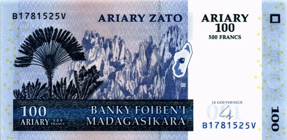 МАДАГАСКАР 100 АРИАРИ 1