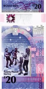 СЕВЕРНАЯ ИРЛАНДИЯ 20 ФУНТОВ (ULSTER BANK) 2
