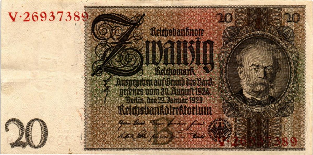 ГЕРМАНИЯ 20 МАРОК 1