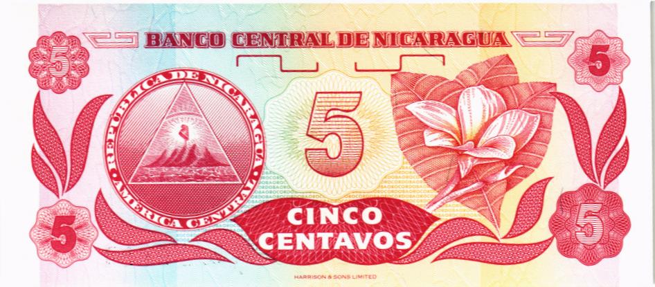 НИКАРАГУА 5 ЦЕНТАВО (-AA-) 2
