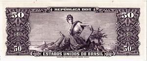 БРАЗИЛИЯ 50 СЕНТАВО (НАДПЕЧАТКА) 2