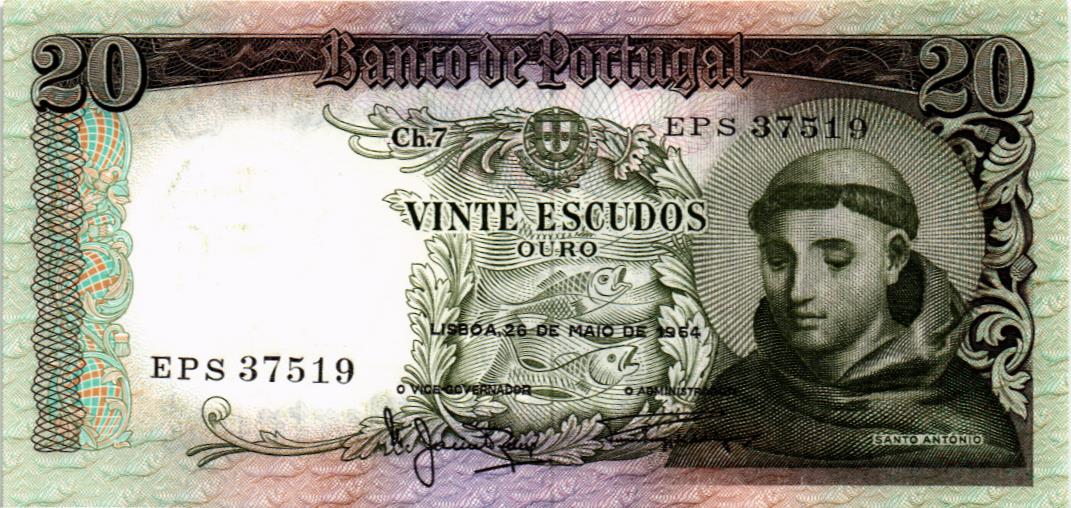 ПОРТУГАЛИЯ 20 ЭСКУДО 1