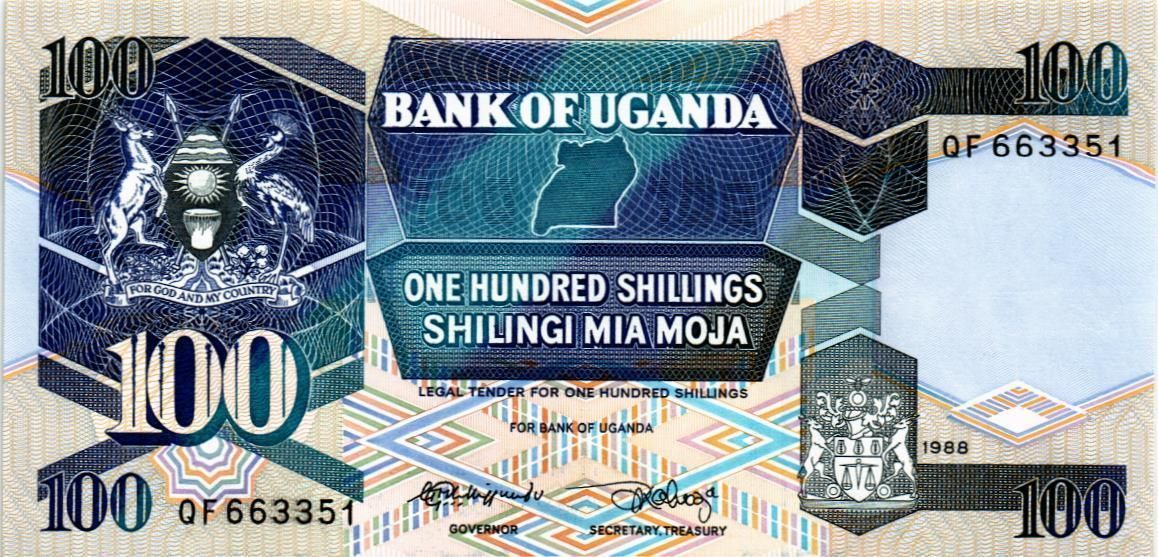 УГАНДА 100 ШИЛЛИНГОВ 1
