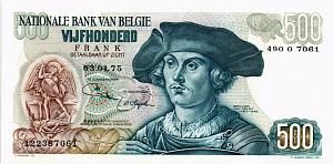 БЕЛЬГИЯ 500 ФРАНКОВ 1