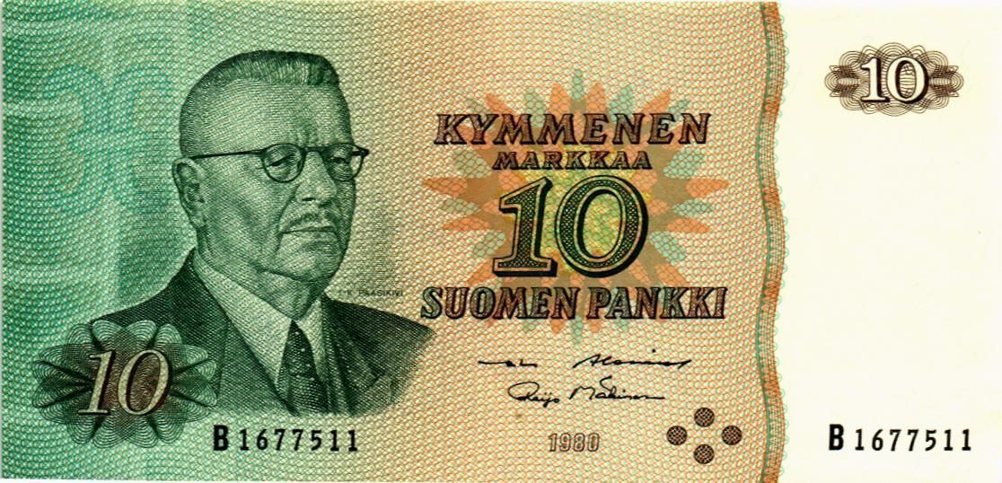 ФИНЛЯНДИЯ 10 МАРОК 1