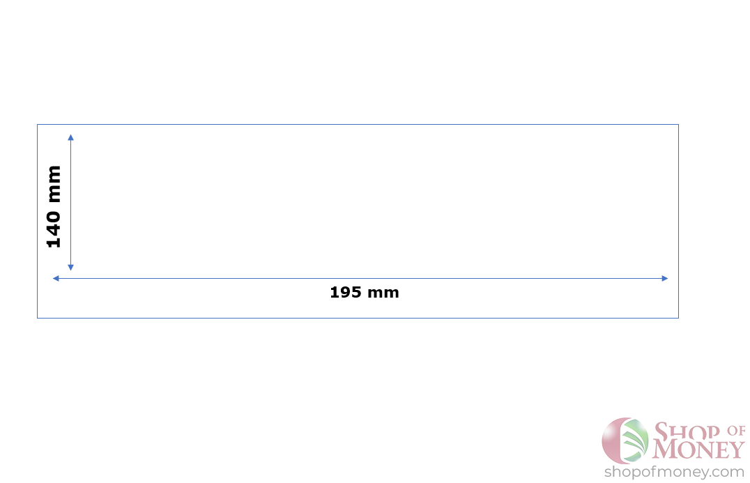 ХОЛДЕР ДЛЯ БАНКНОТ (140 mm x 195 mm) - 100 шт 3