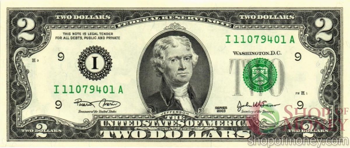 США 2 ДОЛЛАРА (Сент Луис) 1