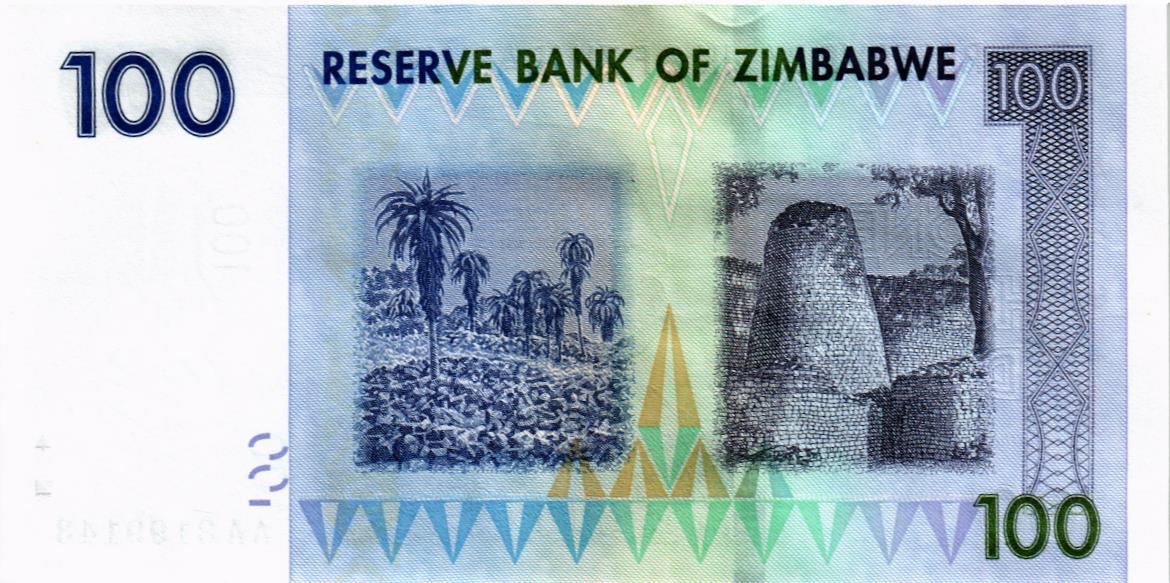 ЗИМБАБВЕ 100 ДОЛЛАРОВ (-АА-) 2
