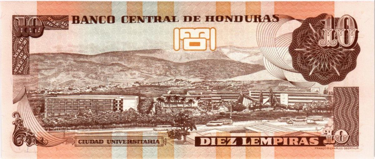 ГОНДУРАС 10 ЛЕМПИР 2