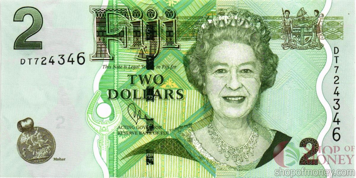 ФИДЖИ 2 ДОЛЛАРА 1